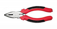 Плоскогубцы комбинированные FIT "Стандарт" 48180 красно-черные пластиковые ручки, полированная сталь 180 мм