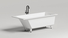 Ванна из искусственного камня Salini CASCATA 104113GRH 1700x750, S-Sense, глянец белый от Водопад  фото 1