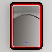 Зеркало Abber Kristall AT6701Rubin 55х80 см, для ванной с подсветкой, красный от Водопад  фото 1