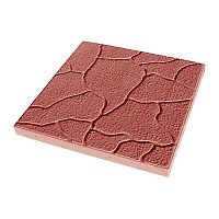 Плитка тротуарная Тучка, красная (300х300 мм) от Водопад  фото 1