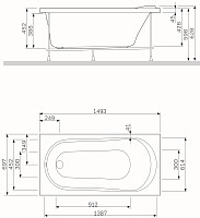 Уценка. Фронтальная панель для ванны Am.Pm Joy / Spirit W85A-150-070W-P 150, УЦ-ОПТ-000000597 от Водопад  фото 2