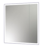 Зеркальный шкаф Континент Reflex 700х800, датчик движения, 2 створки, 2 полки, петли Firmax, пластиковый фасад от Водопад  фото 2