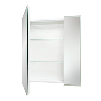 Зеркальный шкаф Континент Reflex 700х800, датчик движения, 2 створки, 2 полки, петли Firmax, пластиковый фасад от Водопад  фото 3