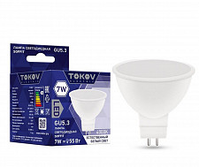 Лампа светодиодная Tokov Electric TKE-MR16-GU5.3-7-4K, 7 Вт, Soffit 4000 К, GU 5.3, 176-264 В от Водопад  фото 1