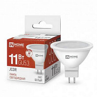 Лампа светодиодная In Home LED-JCDR-VC, 4690612020358, 11 Вт, рефлектор 4000 К, GU 5.3, 990 Лм от Водопад  фото 1