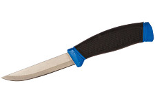 Нож строительный MOS 10610М, нержавеющая сталь, прорезиненная ручка, лезвие 100 мм от Водопад  фото 2