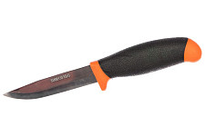 Нож строительный FIT 10615, прорезиненная, желто-черная ручка от Водопад  фото 1