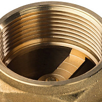 Обратный клапан Stout 1.1/2" ВР с металлическим седлом, латунь от Водопад  фото 2