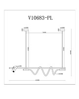 Светильник подвесной светодиодный Stool Group Moderli V10683-PL True от Водопад  фото 5