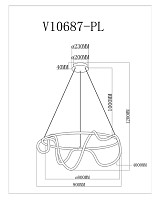 Светильник подвесной светодиодный Stool Group Moderli V10687-PL True от Водопад  фото 5