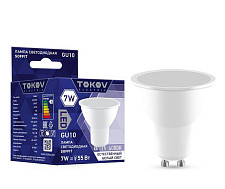 Лампа светодиодная Tokov Electric TKE-MR16-GU10-7-4K, 7 Вт, Soffit 4000 К, GU 10, 176-264 В от Водопад  фото 1