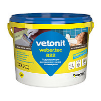 Мастика Vetonit тек. 822 серый, ведро (4 кг) от Водопад  фото 1