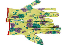 Перчатки садовые Grinda 11295-S размер S-M прозрачное нитриловое покрытие зеленые от Водопад  фото 1
