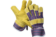 Перчатки рабочие Stayer 1131-XL размер XL комбинированные кожаные из спилка с тиснением от Водопад  фото 1