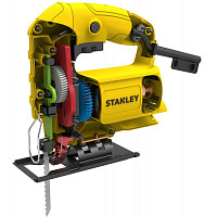 Лобзик Stanley  SJ45-RU 450 Вт, регулировка оборотов, ход 19 мм, частота 500-3000 х/мин, максимальная глубина 65 мм от Водопад  фото 2