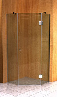 Душевой уголок Avek Berg A 80х100х190, 1 распашная дверь,стекло прозрачное, профиль хром, без поддона от Водопад  фото 1
