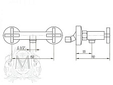 Смеситель для душа Migliore Mercury ML.NAX-7646-Cr хром от Водопад  фото 2