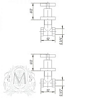Кран запорный Migliore Mercury ML.NAX-7660-Cr встраиваемый, хром от Водопад  фото 2