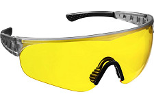 Очки защитные Stayer PRO-X 2-110435_z01 желтые, широкая монолинза, открытого типа от Водопад  фото 1