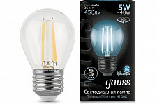 Лампа Gauss Filament Шар 105802205 филаментная, 5W, Е27 от Водопад  фото 2