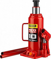 Домкрат Stayer RED FORCE 43160-10 гидравлический бутылочный 10т 230-460 мм от Водопад  фото 1