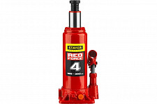 Домкрат Stayer RED FORCE 43160-4-К гидравлический бутылочный в кейсе 4т 194-372 мм от Водопад  фото 1