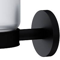 Стакан AM.PM X-Joy A85A34322 стеклянный, с настенным держателем, черный от Водопад  фото 5