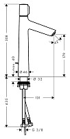 Смеситель для раковины Hansgrohe Talis Select S 190 72044000 с донным клапаном, хром от Водопад  фото 2