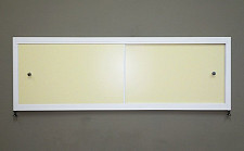 Экран под ванну A-Screen 2 дверцы, слоновая кость 1501-1700 мм, высота до 650 мм, белый / серый / черный профиль от Водопад  фото 1