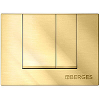 Кнопка смыва Berges Novum S9 040049, золото от Водопад  фото 1