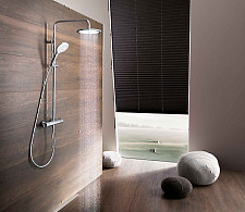 Душевая система Kludi Freshline Dual Shower System 6709205-00 с термостатом, хром от Водопад  фото 2