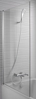 Душевая шторка Jacob Delafon Struktura E6D042-GA 140х80 стекло прозрачное, профиль хром