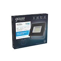 Прожектор Gauss Qplus 690511350 50W, графитовый от Водопад  фото 4