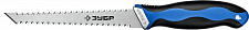 Мини-ножовка Зубр Гипрок 15178_z02 выкружная для гипсокартона, 150 мм, с двухсторонним лезвием от Водопад  фото 1
