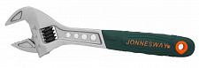 Ключ разводной Jonnesway W27AT8 200 мм / 24 мм эргономичный с пластиковой ручкой от Водопад  фото 2