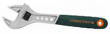 Ключ разводной Jonnesway W27AT8 200 мм / 24 мм эргономичный с пластиковой ручкой от Водопад  фото 3