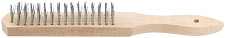 Корщетка КУРС 38400 с деревянной ручкой 4-х рядная от Водопад  фото 1