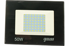 Прожектор Gauss Elementary 613100350P 50W, черный от Водопад  фото 1