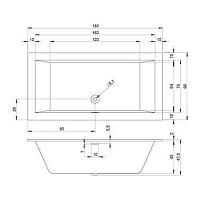Акриловая ванна Riho Rething Cubic B107013005 180х90 от Водопад  фото 2