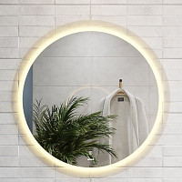 Зеркало Cersanit Led 012 design KN-LU-LED012*72-d-Os 72х72 с подсветкой, круглое от Водопад  фото 3