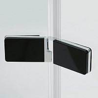 Душевая дверь WasserKRAFT Aller 10H05LBLACK 1200х2000, левая, прозрачное стекло, профиль серебро от Водопад  фото 5