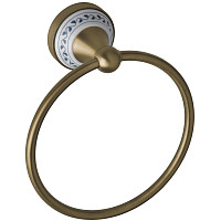 Полотенцедержатель Bemeta Kera 144704067 кольцо, бронза от Водопад  фото 1
