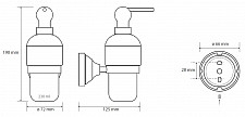 Дозатор для жидкого мыла Bemeta Kera 144709017 бронза от Водопад  фото 2