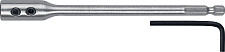 Удлинитель с имбусовым ключом Зубр 29507-150 для сверл перовых, хвостовик HEX 1/4", 150мм от Водопад  фото 1