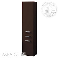 Шкаф-колонна Акватон 1A135203AM430 Америна  подвесная, темно-коричневая от Водопад  фото 1
