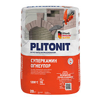 Смесь Plitonit СуперКамин Огнеупор 5948 20 кг от Водопад  фото 1