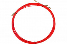 Протяжка кабельная(мини УЗК в бухте) Rexant 47-1010 , стеклопруток, d=3,5 мм 10 м, красная от Водопад  фото 1