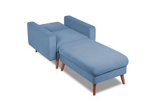 Кресло Finsoffa VERDEN, Relax 1, серо-голубое от Водопад  фото 3