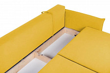 Диван Finsoffa WELLS, Flip-out 3БК с подушками, желтый от Водопад  фото 3
