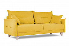 Диван Finsoffa WELLS, Flip-out 3БК с подушками, желтый от Водопад  фото 4